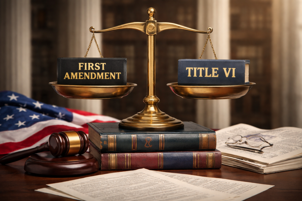 The Legal Collision Between The First Amendment And Title VI